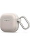 Kajuk for Airpods 4 Vegan Leather Case and Carabiner Compatible with MagSafe - Cream