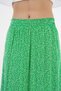 Green Floral High Waist Woven Skirt with Elastic Waist - 7