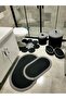 Jute, Bathroom Set, Bath Mat, Mat Set, Makeup Basket, Trash Can, Toilet Mat, - 3