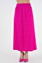 Fuchsia Elastic Waist High Waist Woven Skirt - 6