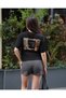 Women's Crew Neck Short Sleeve Oversize Crop Tshirt - 6