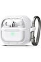 Spigen Ultra Hybrid for Samsung Galaxy Buds3/Galaxy Buds 3 Pro case with carabiner - Jet White