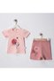 Süzene Flower Printed 100% Cotton Summer Single Jersey Baby Girl Bottom Top Set