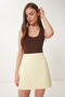 Mini Woven Skirt Yellow Lfk0006 - 3