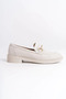 Women's Loafer Buckle Detailed Suede Moccasin Casual Shoes - 2
