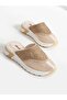 Emor Mink Stone Detailed Women's Slippers
