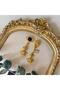 Brand Stone Face Earrings - 2