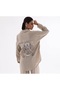 Organic Linen Back Detailed Embroidery Embroidered Loose Fit Shirt