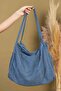 حقيبة كتف مدرسية مبطنة بسحاب من Mute Bag Deep In Blue 00s (32/36)