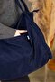 Mute Bag Cobalt Blue - Navy Blue 00S Shopper Bag Zippered Lined Shoulder School Bag (32/36) - 5