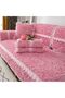 Lace Soft And Premium Quality Sofa Topper/Cover Pink 210X 90Cm