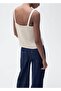 Kombinierte Bluse mit durchbrochenen Details - 4