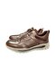 Brown Leather Sports Men's Shoes - 3