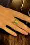 Heartbeat Gold Ring Heart Rhythm Feeling Ring Flexible Measure Handmade Design Ring - 6