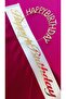 Happy Birthday Gold Stripe Crown with Sash - 3
