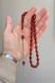 Barley Grain Tea Color Powder Amber Prayer Beads - 4