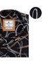 Large Size Patterned Viscose Shirt Short Sleeve Suitable for 120Kg-190Kg - 3