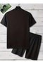 King Printed, Summer Casual Combination for Men, Short-Sleeved T-Shirt and Sports Shorts Set - 6