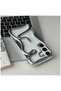 Samsung Galaxy A54 Compatible Case Zebana 3D Snake Silicone Case Gray - 4