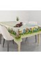 Easter Painted Eggs and Chicks Carefree Tablecloth
