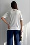 Crew Neck White Knitwear Blouse - 4