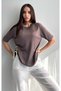 Crew Neck Mink Knitwear Blouse - 3