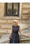 Women's Slim Black Denim Vest Skirt Suit - 2