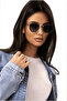 Hexagonal Sunglasses Metal Frame - 3