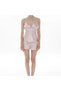 Women's Powder Satin Bridal 6-Piece Dowry Set Dressing Gown & Nightgown & Pajama Shorts Set Q8U6O3K0Kka - 2