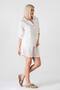 Muslin Basic Natural Fabric 100% Cotton Sleeve Blouse Women's Shirt - White - 3