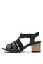 1857227 Y Women's Genuine Leather Heeled Sandals Black - 3