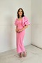 Pearl Embroidered Balloon Sleeves Long Evening Dress - 5