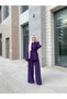Hijab Lace-Up Stone Equivalent Long Tunic Shirt Loose Wide-Leg Pants Double Stylish Casual Set - 4