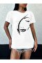 Graphic Printed T-Shirt, Casual Short Sleeve Crew Neck Top for Spring and Summer, Women's Clothing - 3