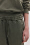 Faded Effect Cotton Jogger Sweatpants - 4