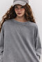 Oversize Long Sweatshirt - 3