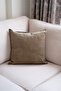 Green Velvet Corded 50X50 Decorative Throw Pillow Cover - 3