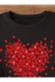 Interdiffused Minimal Heart Design Printed Women's Cotton T-Shirt - 3