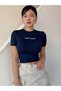 Women's Vintage Printed Crop T-Shirt - 4