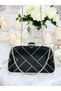 Black Color Chain Handle Women's Evening Dress Bag Graduation Wedding Engagement - 6