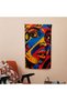 Popart Style Bold Typography Wall Throw Blanket - 100% Cotton Back, Polyester Front - Vibrant Colors - 2