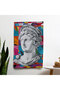 Classicism Pop Art Printed Wall Drape - 100% Cotton Back, Vibrant Colors, Lightweight Fabric - Bedding