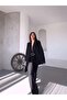Double Blazer Suit with Shawl Detail - 3