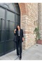 Single-Button Two-Piece Blazer Set