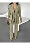 Belt Detailed Double Blazer Suit - 5