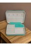 Large Size (14×21) Organizer Jewelry Storage Box Travel Jewelry Bag Leather Wooden Case - 3