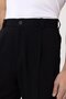 High Waist Linen Blend Men's Trousers - 4