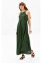 Strappy Sile Cloth Sima Long Summer Dress Green Ysl - 3