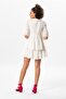 Short Sleeve Voile Şebnem Lace Short Summer Dress Cream Red - 2