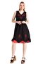 Sleeveless Voile Jülide Midi Length Summer Dress Black Syh - 8